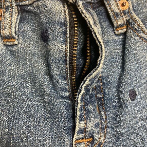 J.CREW Women’s Jeans 9” High-Rise Toothpick Polka Dot Blue Inseam 26” - Picture 10 of 10